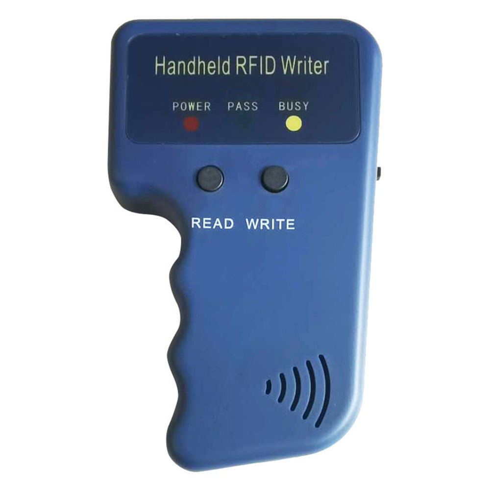 125KHz RFID Card Copier Duplicator Handheld ID Cloner with 5 Key Fobs and 5 White Cards