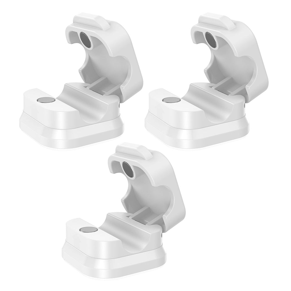3Pcs Self-Adhesive Cable Clips for Desk Cord Organization