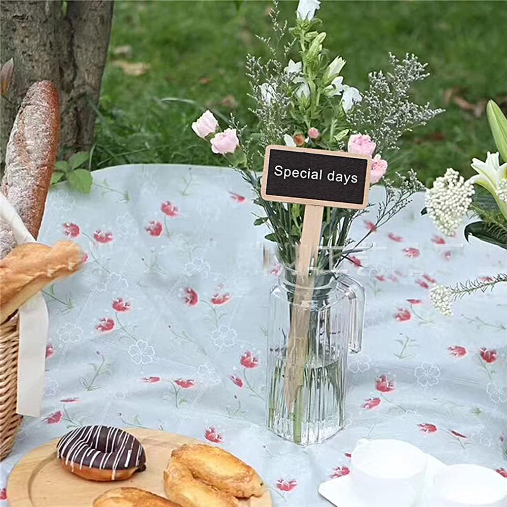 3Pcs Metal Herb Plant Pot with Tray and 10Pcs Mini Chalkboard Wooden Plant Tags Stakes