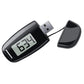 3D Pedometer for Walking Step Counter USB Rechargeable Step Tracker with Backlight