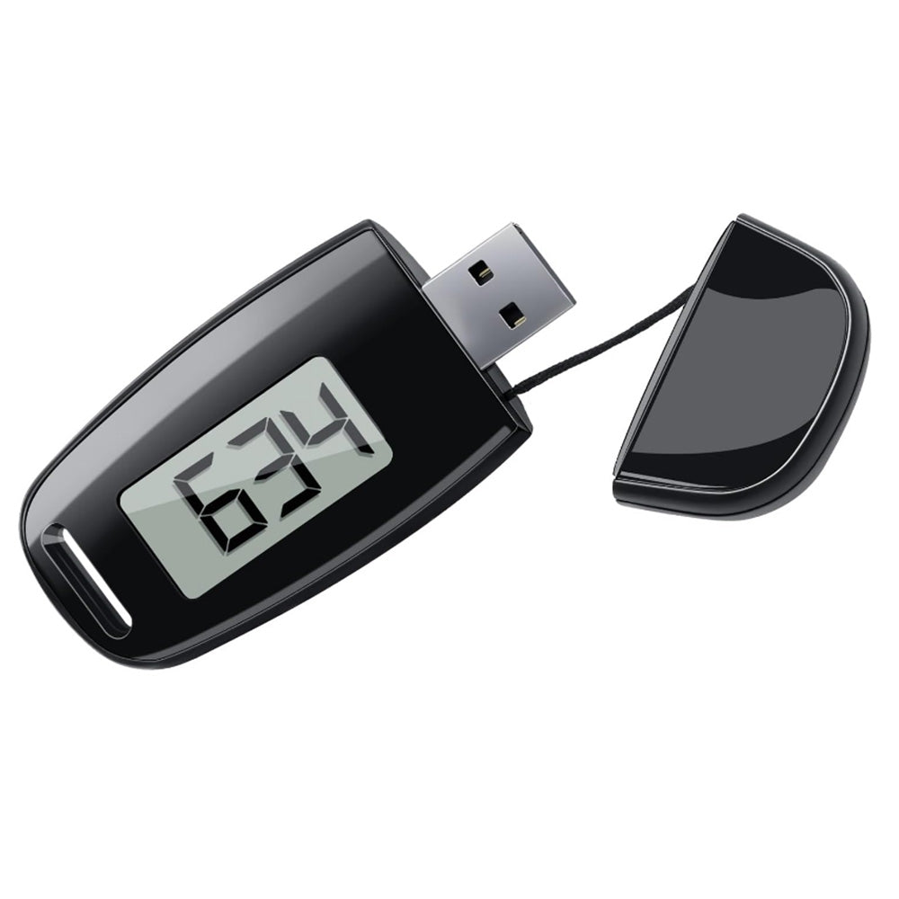 3D Pedometer for Walking Step Counter USB Rechargeable Step Tracker with Backlight
