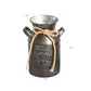 Vintage Metal Bucket Iron Decorative Flower Vase with Words