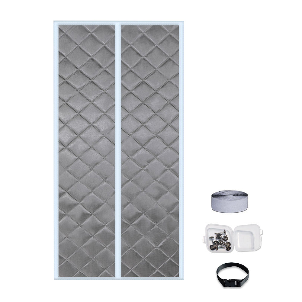 80X205CM Durable Magnetic Closure Thermal Insulated Door Curtain