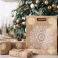 2 Rolls 1000 Gold Foil Clear Round Christmas Stickers