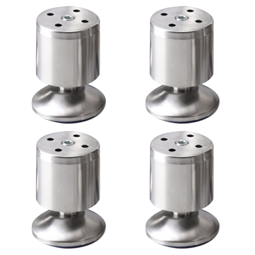 4 PCS Metal Furniture Legs Adjustable Stainless Steel Cabinet Feet for Bed Sofa Table