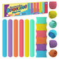 6 Pieces Sensory Textured Silicone Snap Bracelets Fidget Toys