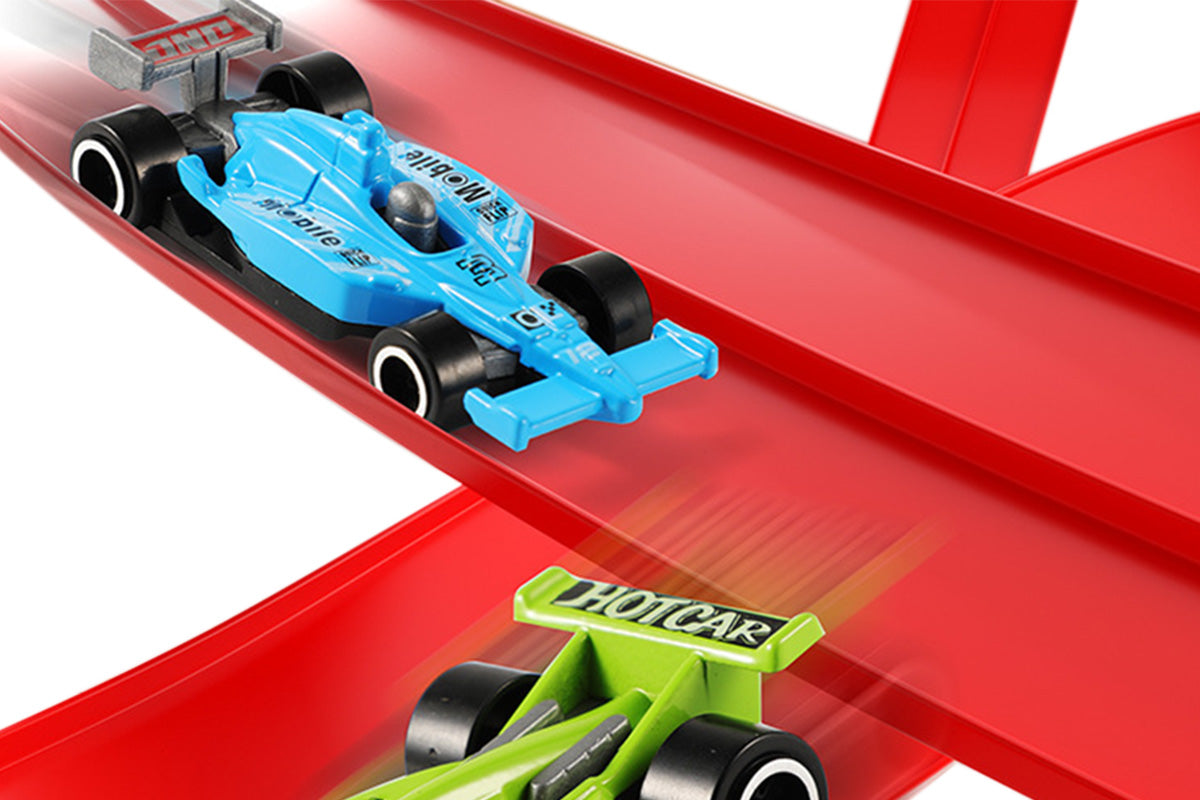Five Meter Dual Lane Gravity Racing Track Set