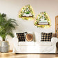 4Pcs Artificial Ivy LED Strip Wall Hanging Shelves Macrame Shelf for Bedroom