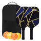 Fiberglass Surface Pickleball Rackets Set with Balls and Carry Bag