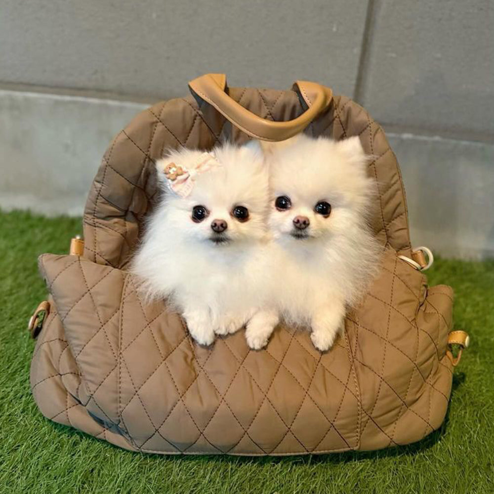 Soft Fluffy Car Seat Booster for Pet Travel Carrier Bed with Long Strap