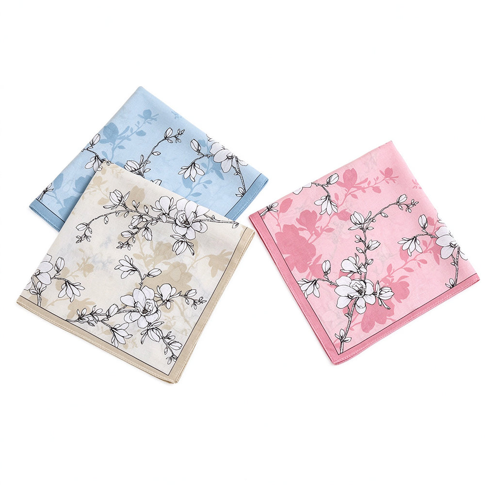 12 Pack Pure Cotton Printed Handkerchiefs 42cm Square