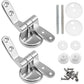 1 Pair Universal Toilet Seat Hinges Set Toilet Lid Hinge Replacement Fittings