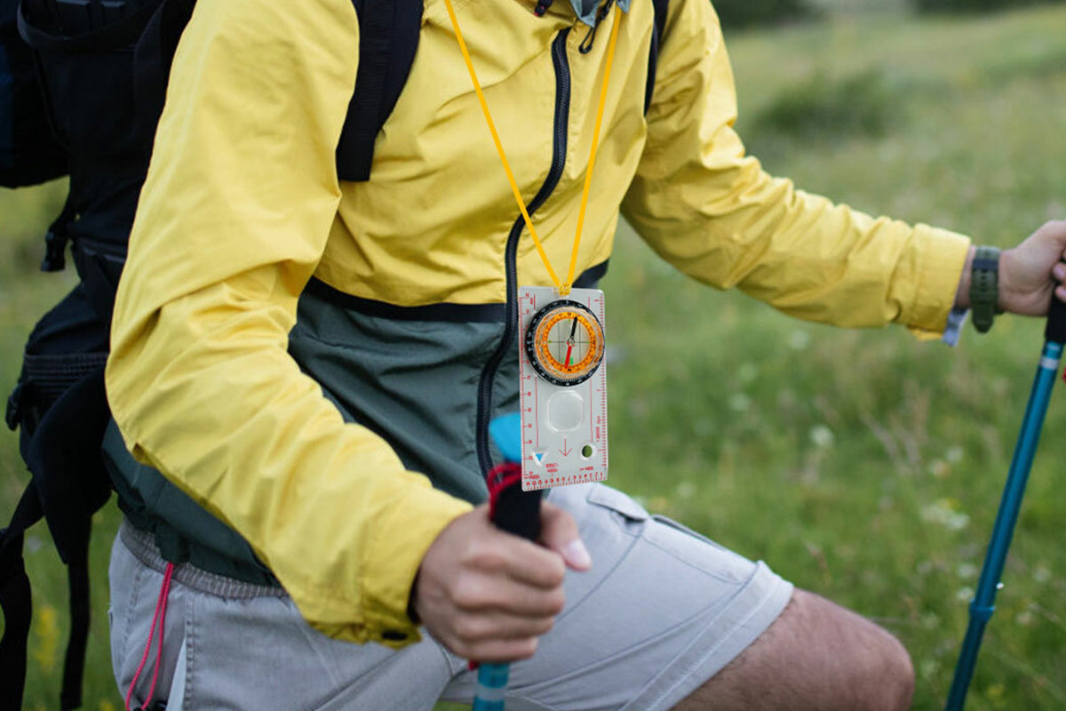 Professional Map Scale Compass Multifunctional Map Ruler Outdoor Navigation
