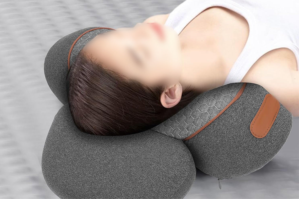 3-in-1 Neck Massager Pillow with Heating and Traction Function