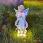 Solar Powered Angel Statue and Sculptures With LED Light