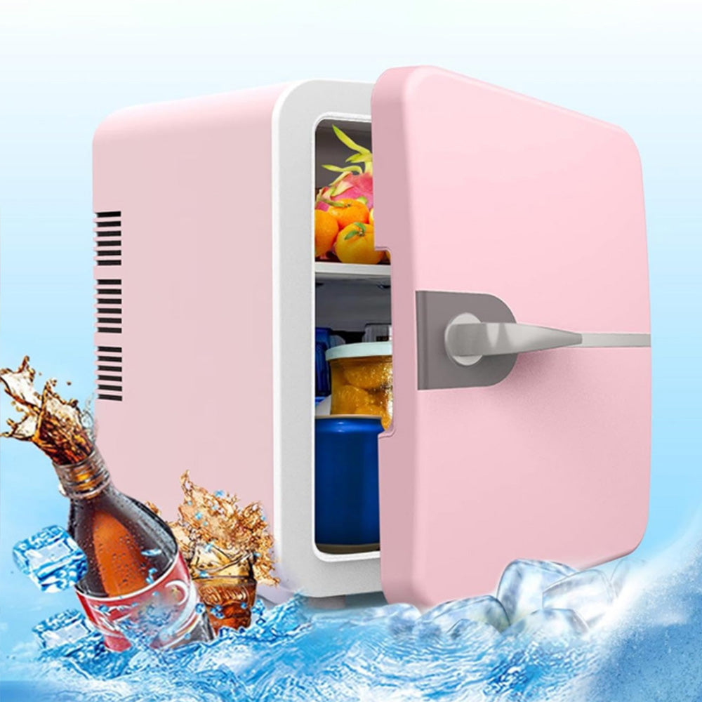 6L Mini Fridge Home 12V Portable Mini Fridge for Drinks Bar Beauty Car