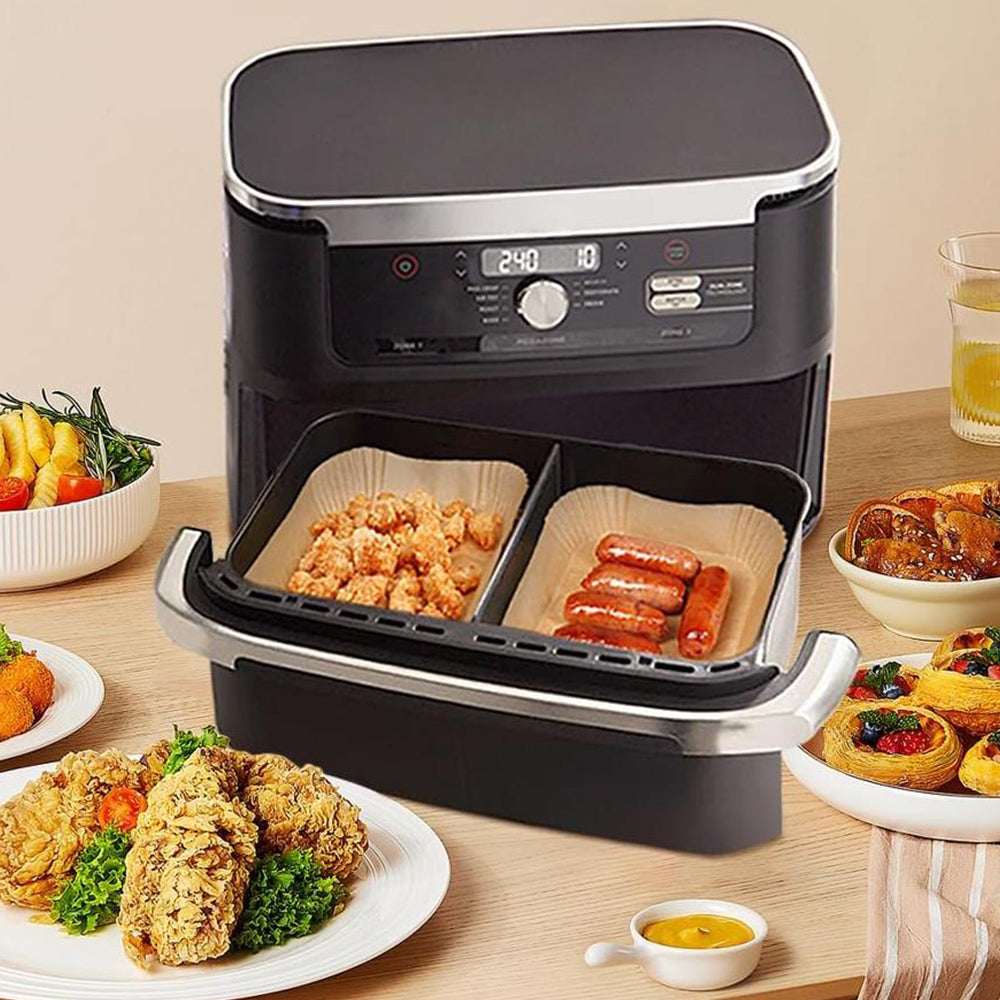 150Pcs Air Fryer Liners for Ninja Foodi Disposable Dual Liners Paper