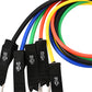 11Pcs Exercise Resistance Band Set Home Gym Fitness Elastic Tube