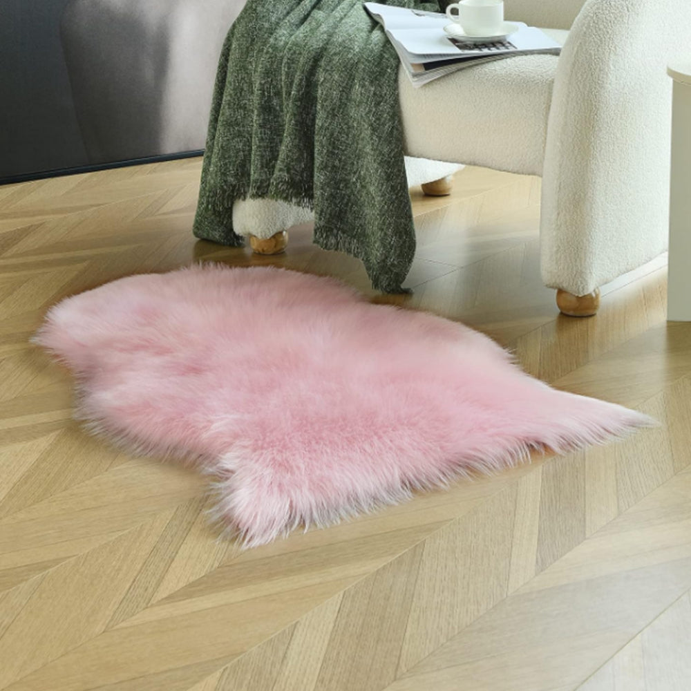 Faux Sheepskin Fluffy Rugs Chair Seat Covers