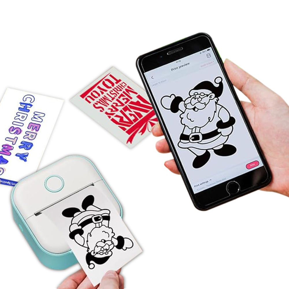 Mini Pocket Thermal Portable Sticker Printer Bluetooth Photo Printer