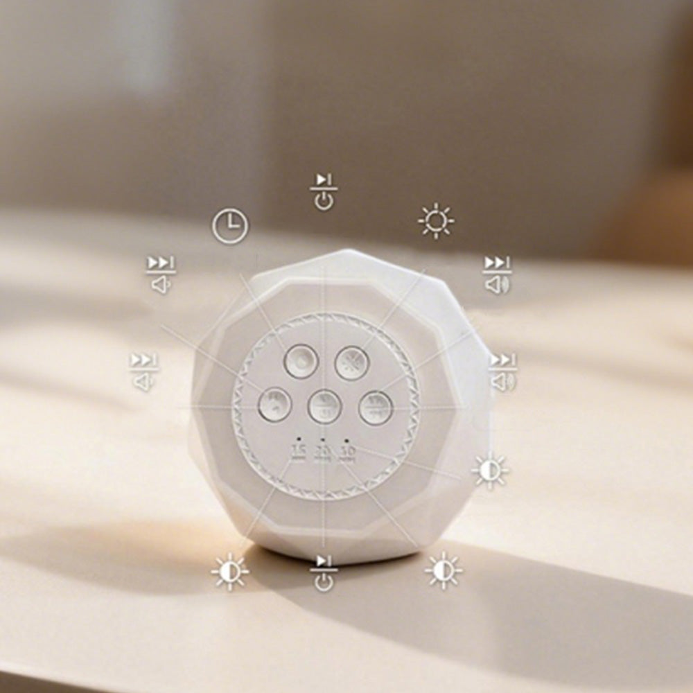 Rechargeable Color Noise Sound Machine with 10 White Noises 7 Colors Timer