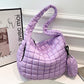 Puffer Tote Bag Quilted Puffy Crossbody Carryall Handbag