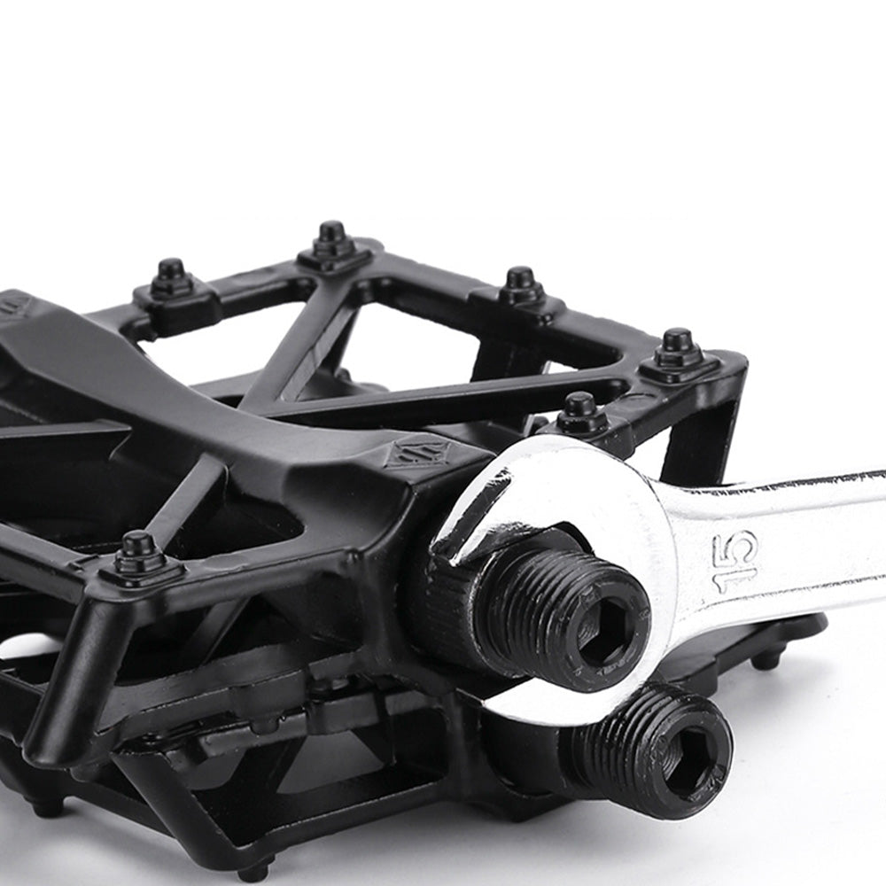 Antiskid Aluminum Alloy Bike Pedals Wide Platform Lightweight Bicycle Pedals for MTB Road Bikes