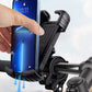 Aluminum Alloy 360-Degree Rotating Bike & Motorcycle Phone Holder for 4.7-6.8 Inch Smartphones