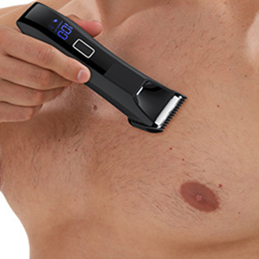 Electric Grooming Shaver Set with LED Display for Beard Body & Nose Hair Care