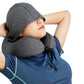 Hooded U Shaped Removable Travel Neck Pillow