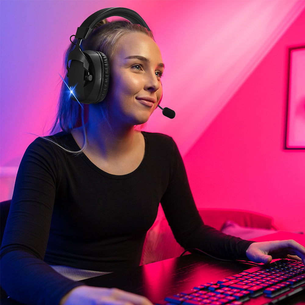 Wireless Gaming Headset 2.4G Bluetooth With Mic For PC PS4 PS5