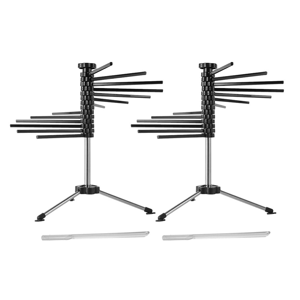 2Pcs Manual Rotating Collapsible Noodle Drying Rack
