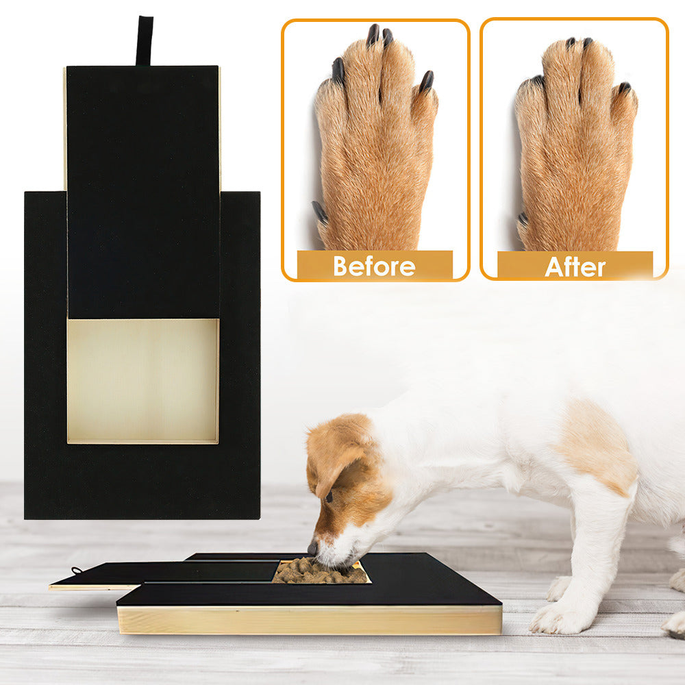 Dog Nails Scratch Pad for Dog Scratching Board with Treat Box Pet Nail Grinders