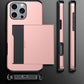 Shockproof Phone Cover Case With Card Holder For iPhone 15 Plus