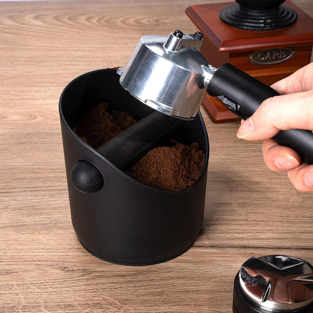 Espresso Coffee Grounds Container with Removable Knock Bar