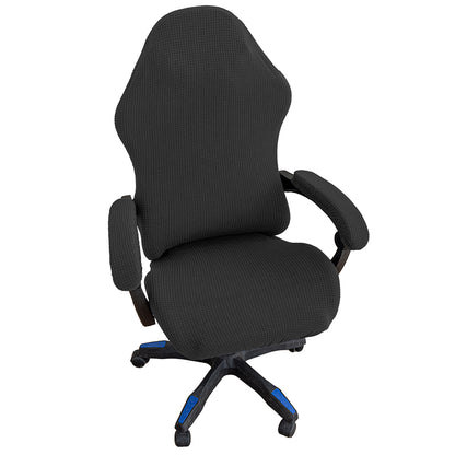Gaming Chair Cover 4-Piece Set Stretchable Water-Resistant Washable Slipcover for Office Desk Chairs