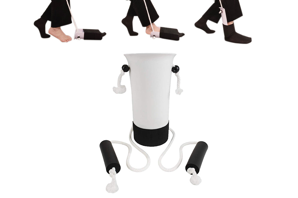 3Pcs Hip Replacement Recovery Kit with Sock Aid Long Handle Shoe Horn Grabber Reacher