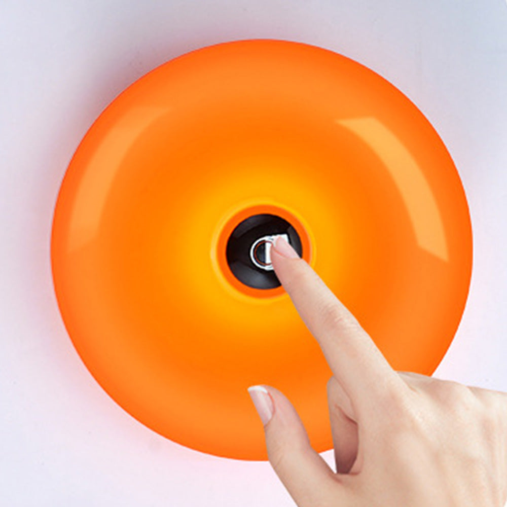 Rechargeable Donut Table and Wall Lamp with Touch Dimming