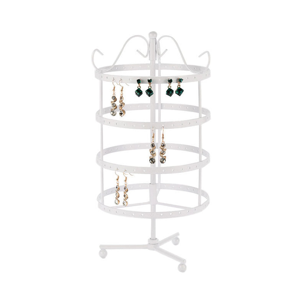 4-Tier Rotating 144 Holes Earring Display Hanging Rack