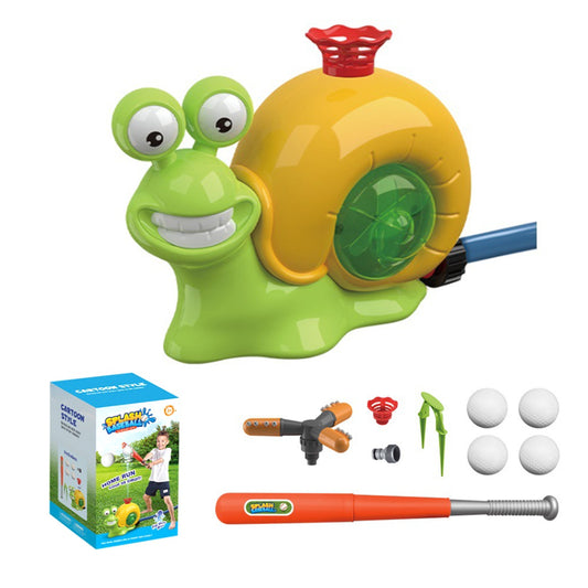 Water Sprinkler Baseball Toy 2 in 1 Snail Summer Outdoor Toy