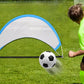 Portable Pop Up Soccer Goal Set with 3 Ground Pegs and Storage Bag