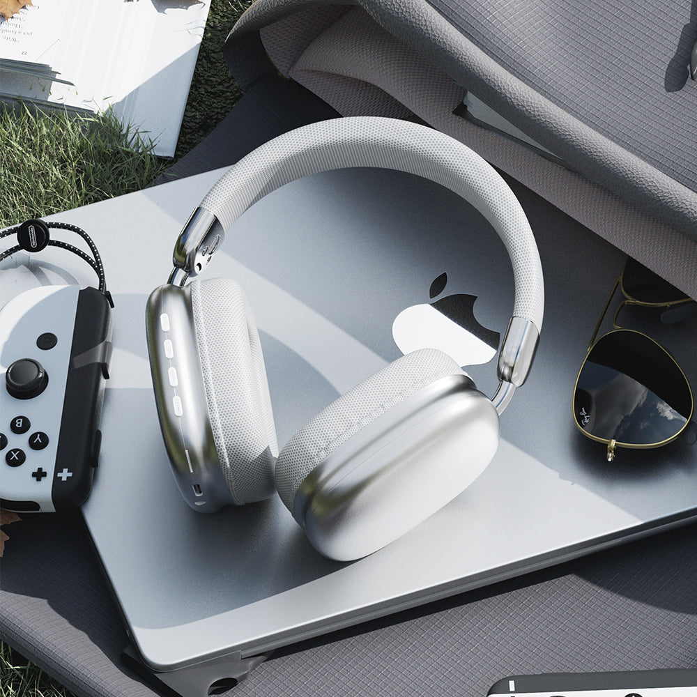 Wireless Bluetooth Headphones with Mic Noise Reduction Over-Ear Design