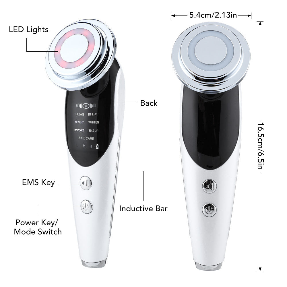 7-in-1 Multifunctional Facial Massager with EMS Microcurrent and Light Therapy