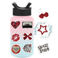 50 Pcs Aesthetic Downtown Girls Stickers Pack Vinyl Waterproof Stickers for Water Bottle Laptop