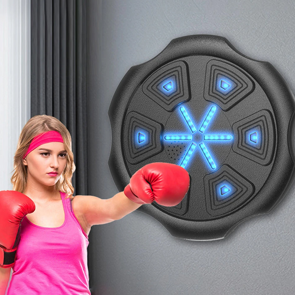 Wall Mounted Smart Bluetooth Music Boxing Training Punching Equipment with Boxing Gloves