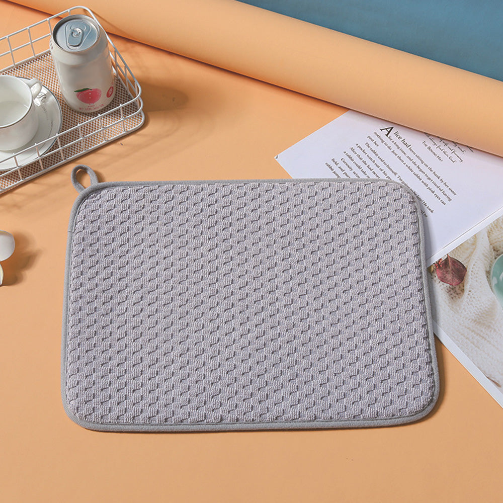 Microfiber kitchen Dish Drying Mat Absorbent Bowl Cup Drainer Kitchen Counter