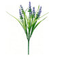 16Pcs Artificial Plants Outdoor Fake Lavender Realistic Plastic Faux Plants for Balcony Patio