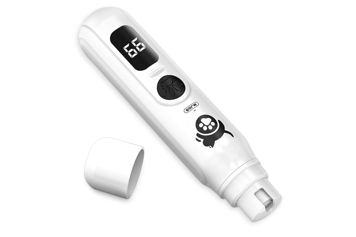 LED Display Pet Nail Grinder Dog Nail Trimmers With 3 Speeds For Small Large Dogs And Cats