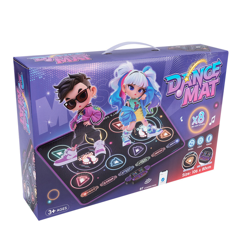 Dance Mat Light-up Dance Pad Wireless Bluetooth Music Game Pad