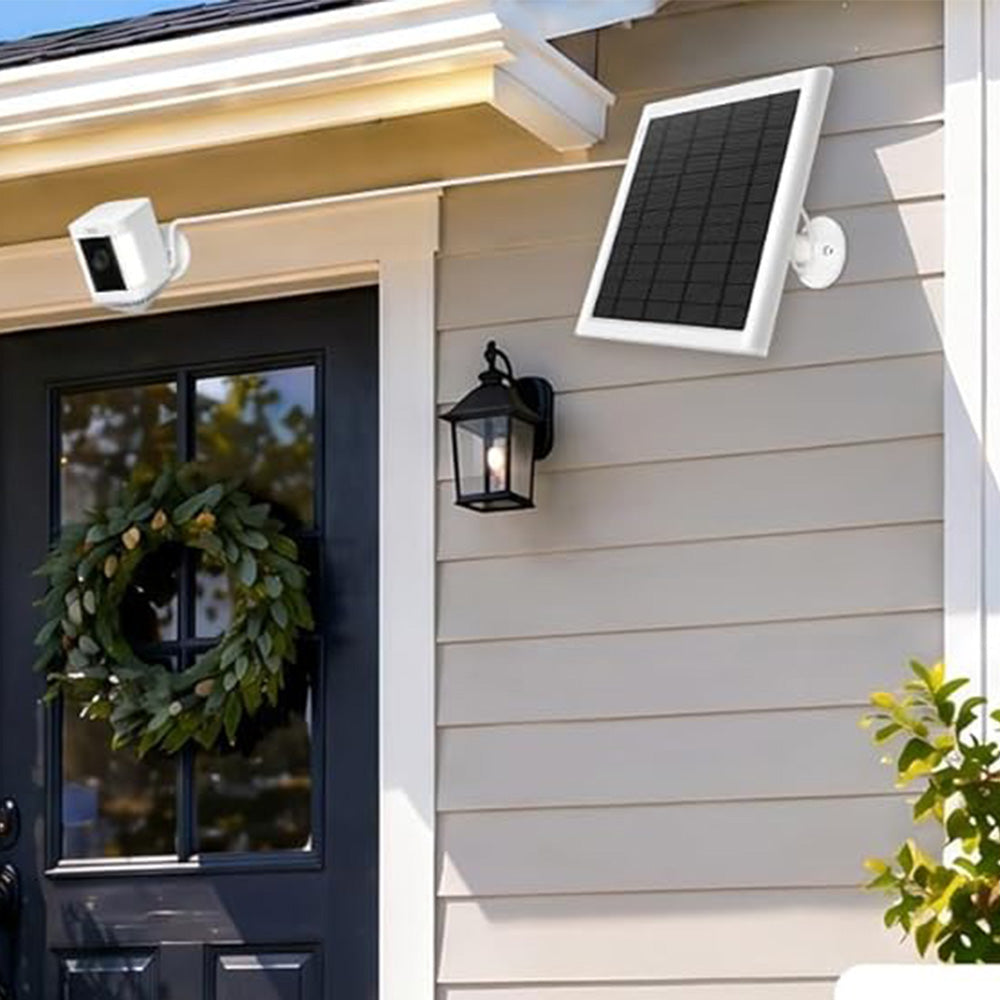 8W Solar Panel Charger Compatible with Ring Stick Up Cam Battery